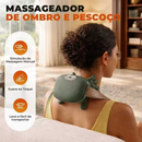 Massageador Elétrico Portátil De Pescoço Aquecimento Infravermelho