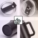 Copo garrafa Térmica Inox 1200ml Parede Dupla tampa Canudo Premium