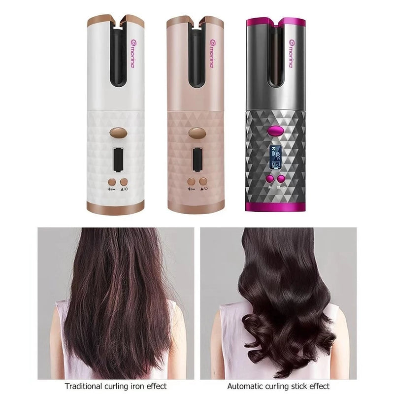 Modelador de Cachos sem fio- Auto-Curler