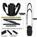Bolsa para Garrafa 40oz Impermeável 5 Bolsos Alça Ajustável com Mosquetão Uso nas Costas e Transversal Esporte maxbel