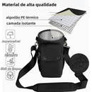 Bolsa para Garrafa 40oz Impermeável 5 Bolsos Alça Ajustável com Mosquetão Uso nas Costas e Transversal Esporte maxbel