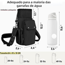 Bolsa para Garrafa 40oz Impermeável 5 Bolsos Alça Ajustável com Mosquetão Uso nas Costas e Transversal Esporte maxbel