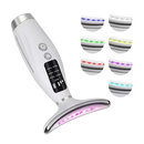 Massageador De Pele Portátil Beleza para Rosto e Pescoço Led de 7 Modos